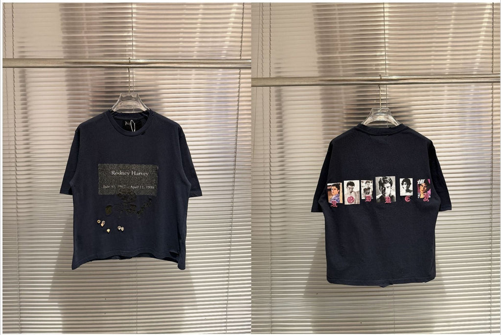 Paly Hollywood Portrait Graphic Short Sleeve Crew Neck T-Shirt Unisex