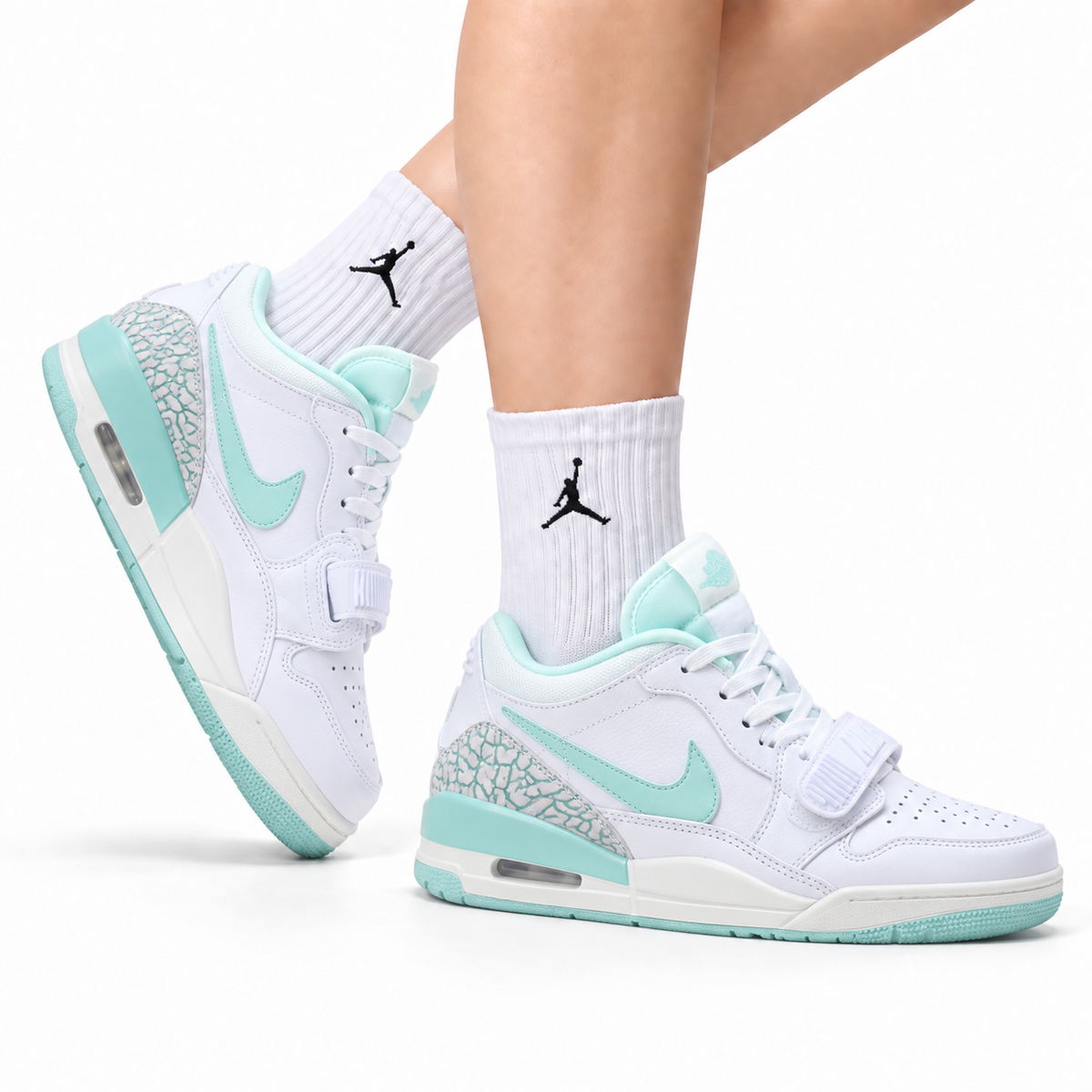 Jordan Legacy 312 Low White Mint Grey Sneakers